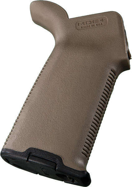 Grips Pads Stocks Magpul Industries MOE+ Grip MAGPUL MOE PLUS AR GRIP FDE